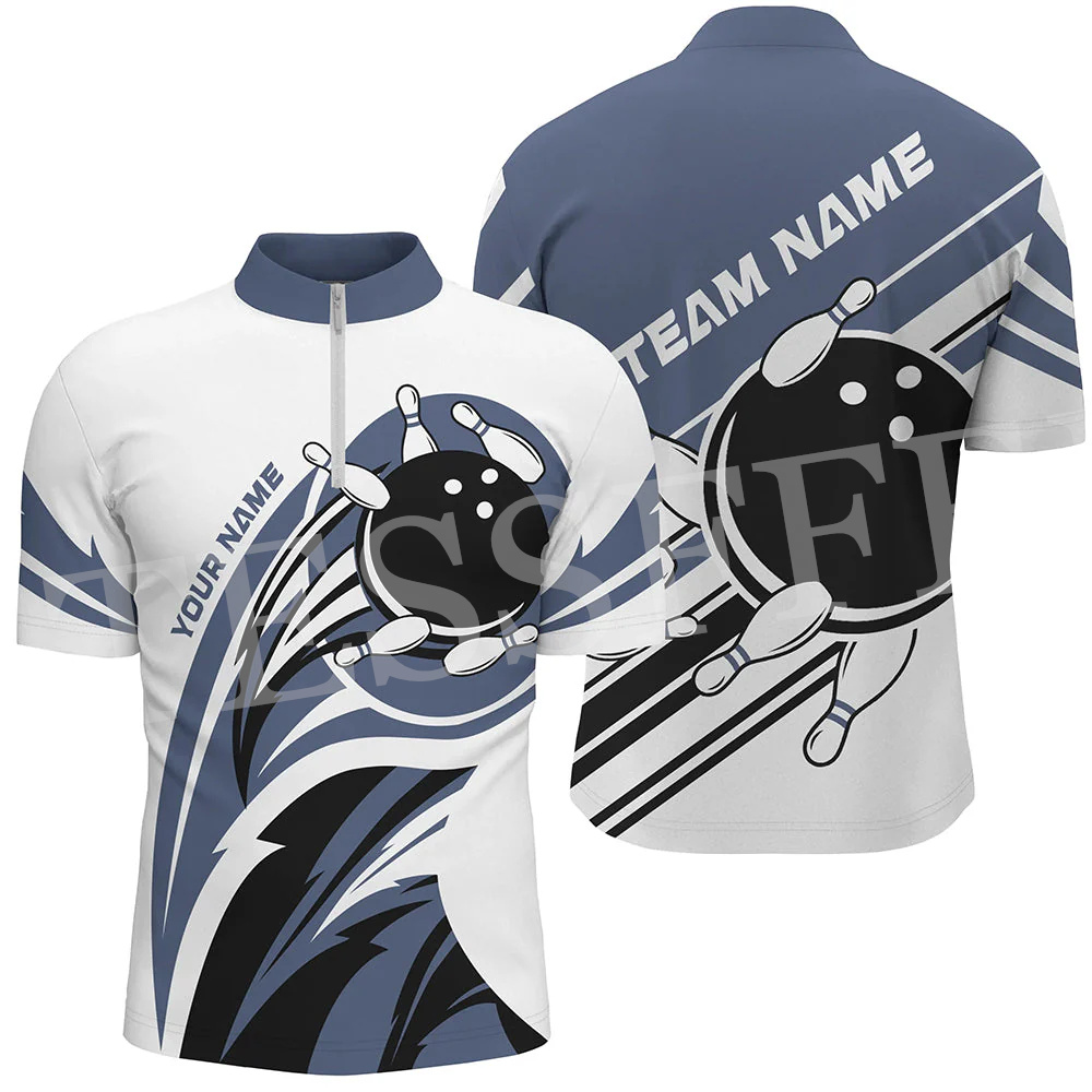 Short Sleeve Bowling Shirt Retro - Camiseta de manga corta con estampado