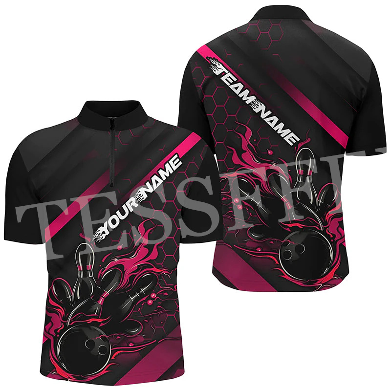 Custom Name Strike Bowling Fla - Short Sleeve Bowling Shirt Retro reseña y precio