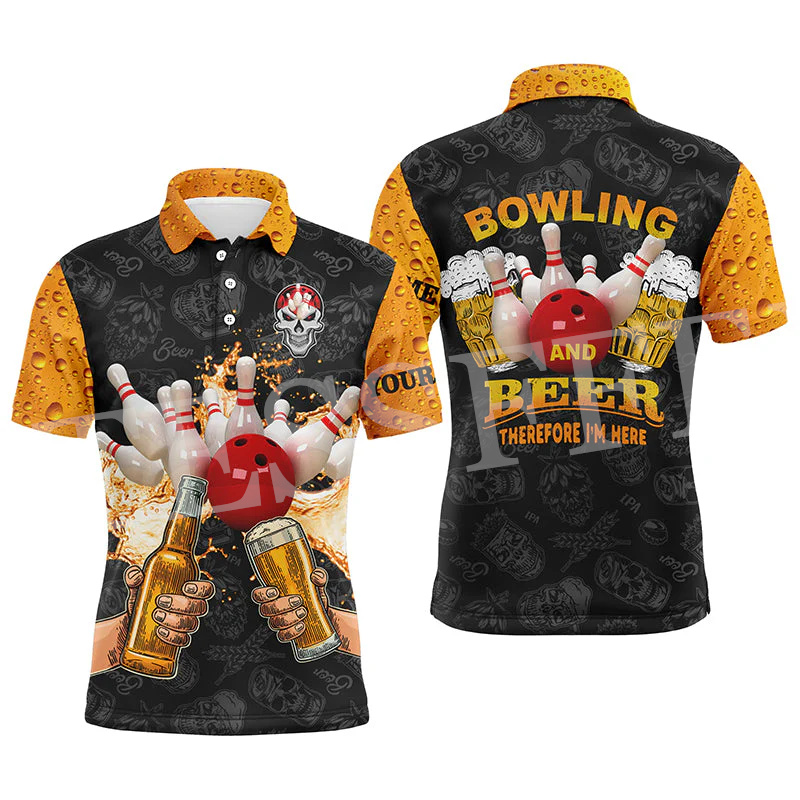 Camiseta de manga corta con no - Short Sleeve Bowling Shirt Retro reseña y precio