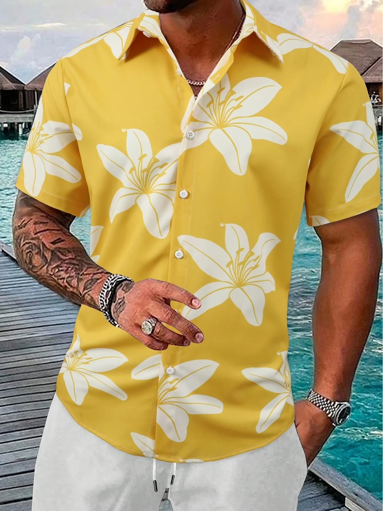 Camisa Hawaiana Aloha Extra Gr - Vintage Hawaiian Floral Shirt reseña y precio