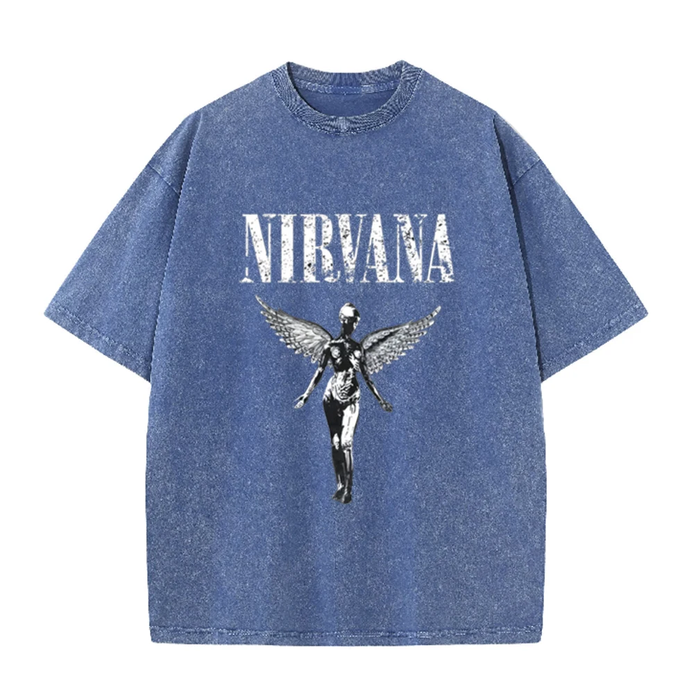 Camiseta Retro Oversize con La - Acid Wash Vintage Graphic T Shirt reseña y precio