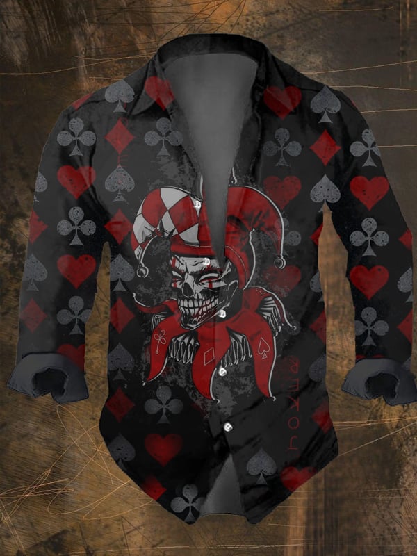 Halloween Men's Dark Skull Pri - Vintage Hawaiian Floral Shirt reseña y precio